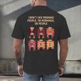 I Dont Like Morning People Introvert Coffee Lover Antisocial Men's Back Print T-Shirt