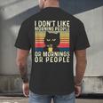 I Don't Like Morning People Introvert Introverted Antisocial Men's Back Print T-Shirt