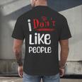 I Don't Like People Introvert Small Men's Back Print T-Shirt I Don't Like People Introvert Small Men's Back Print T-Shirt