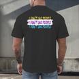 I Don't Like People Sarcastic Humanity Hater Introvert Men's Back Print T-Shirt