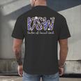 DSW Doctor Of Social Work Graduation DSW Graduate Men's Back Print T-Shirt