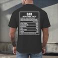 EdD Doctor Of Education Nutrition Doctorate Graduation Men's Back Print T-Shirt