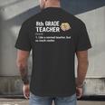 Eighth Grade Teacher Graduation Shirts Gifts Funny Saying Men's Back Print T-Shirt