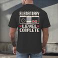 Elementary Level Complete Gamer Class Of 2025 Graduation Men's Back Print T-Shirt