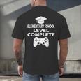 Elementary School Level Complete Gamer Graduation Day 2024 Men's Back Print T-Shirt