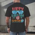 Elementary Teacher Student Graduation Last Day School Men's Back Print T-Shirt