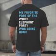 Elephant Party For Introvert Going Men's Back Print T-Shirt