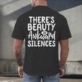 Embracing Awkward Silences Introvert Humor Antisocial Men's Back Print T-Shirt Embracing Awkward Silences Introvert Humor Antisocial Men's Back Print T-Shirt