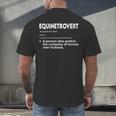 Equinetrovert Definition Equestrian Introvert Horse Lover Men's Back Print T-Shirt Equinetrovert Definition Equestrian Introvert Horse Lover Men's Back Print T-Shirt