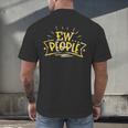 Ew People Antisocial Introvert Saying Yellow Lemon Men's Back Print T-Shirt Ew People Antisocial Introvert Saying Yellow Lemon Men's Back Print T-Shirt