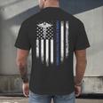 Family Nurse Practitioner Flag FNP Nursing Graduation Men's Back Print T-Shirt