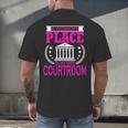 Female Lawyer Women Law Student Graduation Bar Exam Men's Back Print T-Shirt