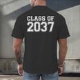 First Grade Class Of 2037 First Day School Graduation Kids Men's Back Print T-Shirt