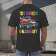 First Grade Graduation Monster Truck 1st Grade Graduate Men's Back Print T-Shirt