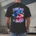 Fishing Runs In My Blood Introvert Hobby Antisocial Men's Back Print T-Shirt