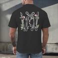 Floral Surgical Tech Surgery Medical Med School Graduation Men's Back Print T-Shirt