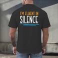 Im Fluent In Silence Introvert Men's Back Print T-Shirt Im Fluent In Silence Introvert Men's Back Print T-Shirt