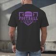 Football Senior Night Football Senior 2025 Graduation 36 Men's Back Print T-Shirt