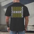 Football Senior Night Football Senior 2025 Graduation 56 Men's Back Print T-Shirt