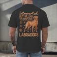 Fox Red Labrador Retriever Introvert Foxred Lab Men's Back Print T-Shirt Fox Red Labrador Retriever Introvert Foxred Lab Men's Back Print T-Shirt