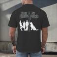 Your Friends Vs My Friend Introvert Pet Dog Owner Men Women Kids Men's Back Print T-Shirt