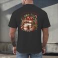 Fully Booked For Christmas Cozy Holiday Books Winter Reading Men's Back Print T-Shirt