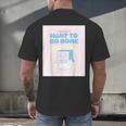 Fun Cute Introvert Cat Character Quote Men Women Men's Back Print T-Shirt Fun Cute Introvert Cat Character Quote Men Women Men's Back Print T-Shirt