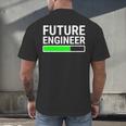 Future Engineer Loading Bar Cool Graduation Men's Back Print T-Shirt