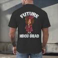 Future HBCU Grad Girl Wearing Graduation Gown Men's Back Print T-Shirt