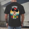 Future HBCU Grad Graduate Afro Girl College Graduation Men's Back Print T-Shirt