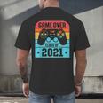 Game Over Class Of 2021 Shirt Students Graduation Men's Back Print T-Shirt