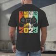 GAME OVER Class Of 2023 Video Games Vintage Graduation Gamer Men's Back Print T-Shirt