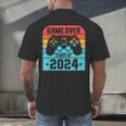 Game Over Class Of 2024 Shirt Students Graduation Men's Back Print T-Shirt
