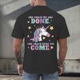 Girls 3rd Grade Graduation Magical Unicorn Men's Back Print T-Shirt