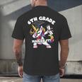 Girls Dabbing Unicorn 6th Sixth Grade Nailed It Graduation Men's Back Print T-Shirt