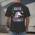 Girls Pre-K Graduation Magical Unicorn Men's Back Print T-Shirt