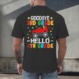 Goodbye 3rd Grade Hello 4th Grade Graduation 2024 Men's Back Print T-Shirt