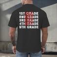 Goodbye 4th Grade Graduation Last Day School Hello 5th Grade Men's Back Print T-Shirt