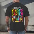 Goodbye Kinder Garten Hello 1st Grade Graduation 2024 Men's Back Print T-Shirt
