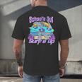 Goodbye School Hello Summer Last Day Of School Graduation Men's Back Print T-Shirt