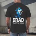 Grad Class Of 2025 Boys Shark Graduation Graduated Men's Back Print T-Shirt