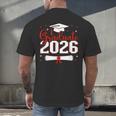 Graduate 2026 For Class Of 2026 Graduation Men's Back Print T-Shirt