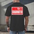 Graduate Class Of 2025 Senior Graduation End Of School Year Men's Back Print T-Shirt