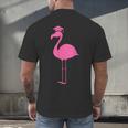 Graduate Cute Pink Flamingo Graduation Men's Back Print T-Shirt