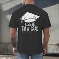 Graduate T-Shirt Grad Tshirt Graduation Tee Men's Back Print T-Shirt