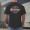 I Graduated Can I Go Back To Bed Now Cool Graduation Men's Back Print T-Shirt