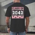 Graduating Class Of 2042 First Day Of School 2042 Graduation Men's Back Print T-Shirt