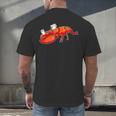 Graduation Bachelor Master Doctor PhD Study School Lobster Men's Back Print T-Shirt