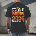 Graduation Basketball Retro Proud Mom Of A 2026 Graduate Men's Back Print T-Shirt