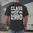 Graduation Class 1980 Men's Back Print T-Shirt